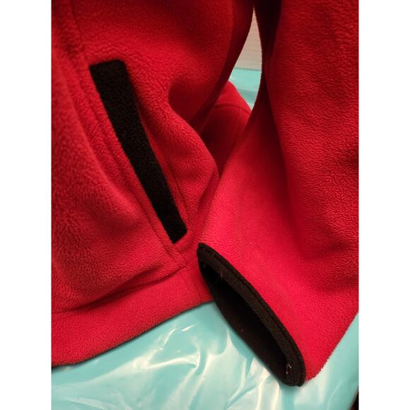 Jane Ashley Red Fleece Quarter Zip Pullover Maine Embroidered XL - Picture 6 of 14